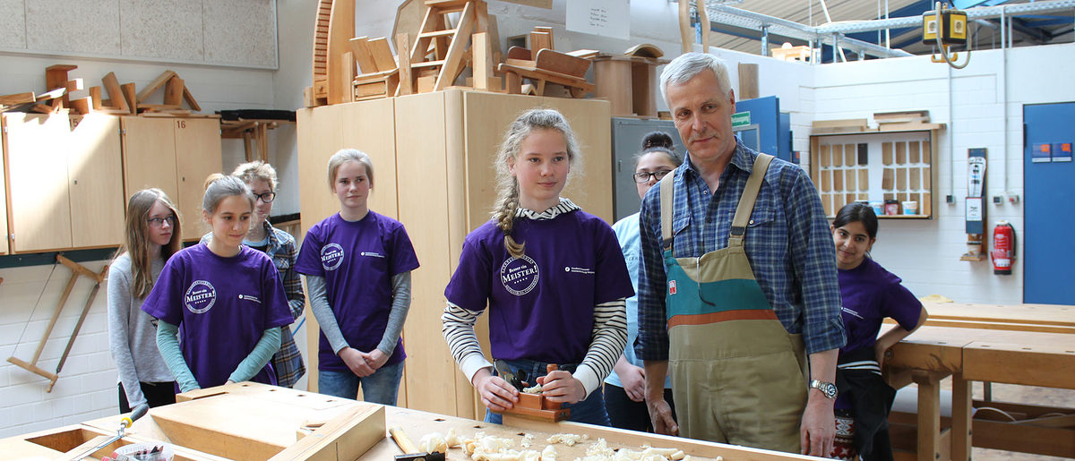 Eine Berufsorientierungsgruppe am Girlsday 2017 Eine Berufsorientierungsgruppe am Girlsday 2017