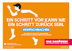 Ein Schritt vor, kann nie ein Schritt zurück sein