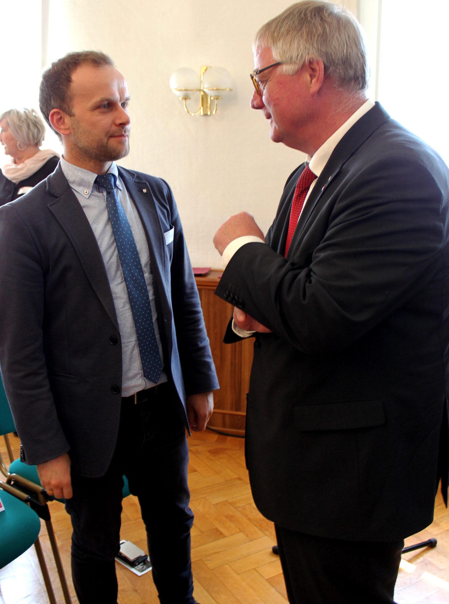 Oberbürgermeister Silvio Witt mit Präsident der HWK Axel Hochschild