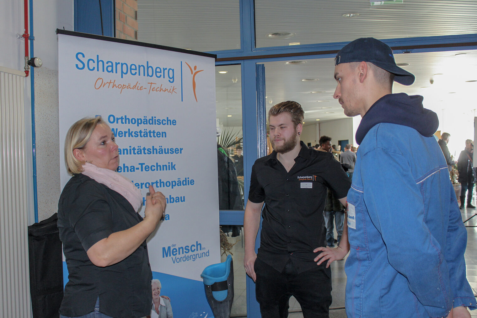 Auch Unternehmen hatten zum Tag der offenen Tür Zeit, sich zu präsentieren