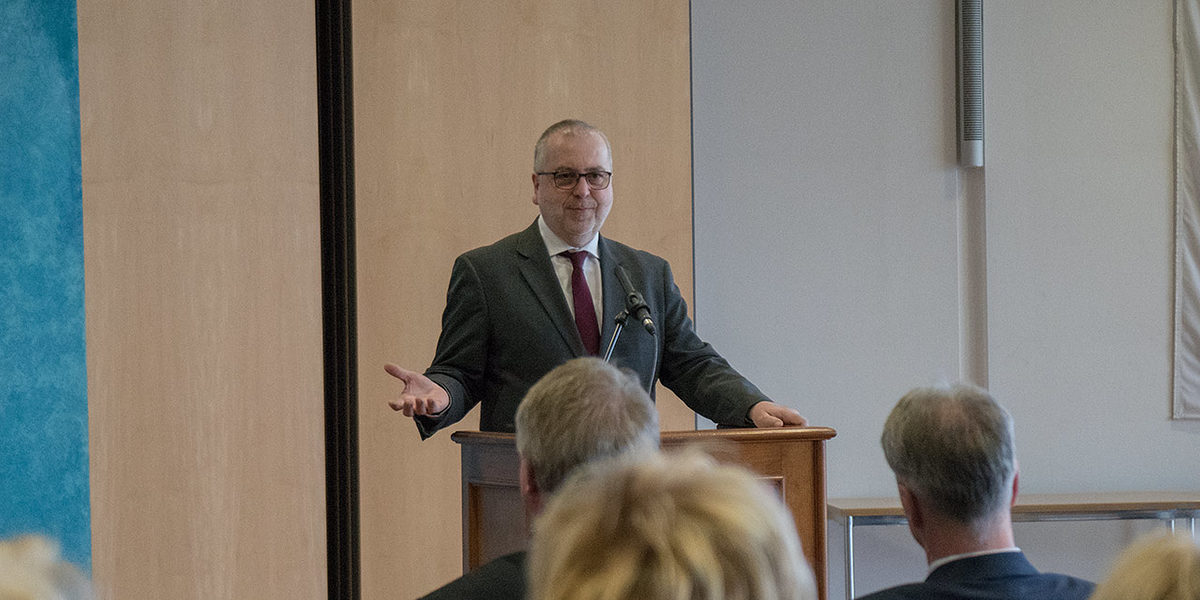Klaus Schmitz, ZDH, zur Veranstaltung für das Ehrenamt in Vorstand und Vollversammlung Klaus Schmitz, ZDH, zur Veranstaltung für das Ehrenamt in Vorstand und Vollversammlung