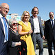 Robert Methling (Oberbürgermeister Rostock), Emilia Kabakov (Künstlerin), Manuela Schwesig (Ministerpräsidentin MV), Dr. Uwe Neumann (Leiter der Kunsthalle Rostock), Jens Meinert (Vizepräsident der HWK OMV)