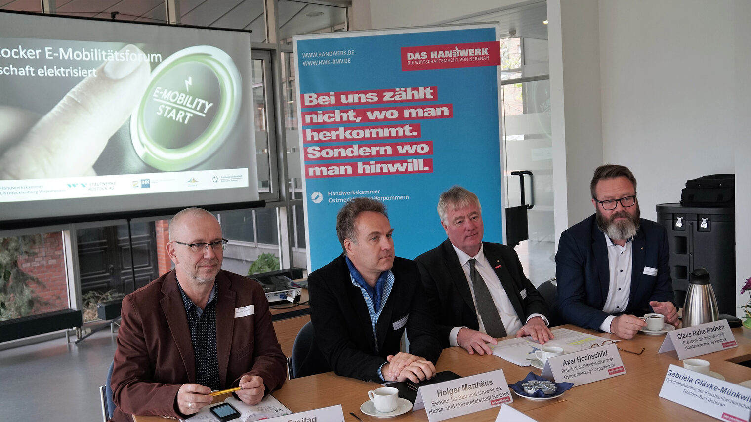 Pressekonferenz während der Veranstaltung