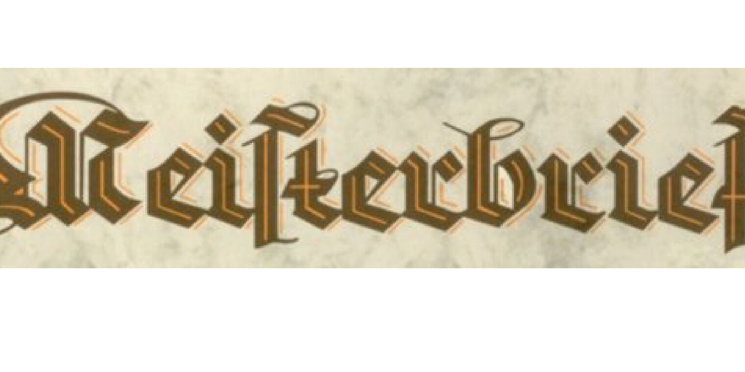 Titelbild Meisterbrief