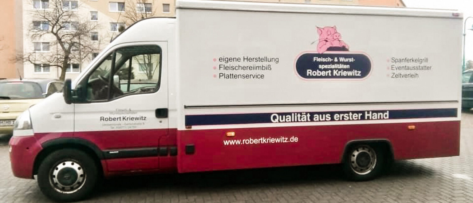Mobil der Fleisch- und Wurstspezialitäten Robert Kriewitz