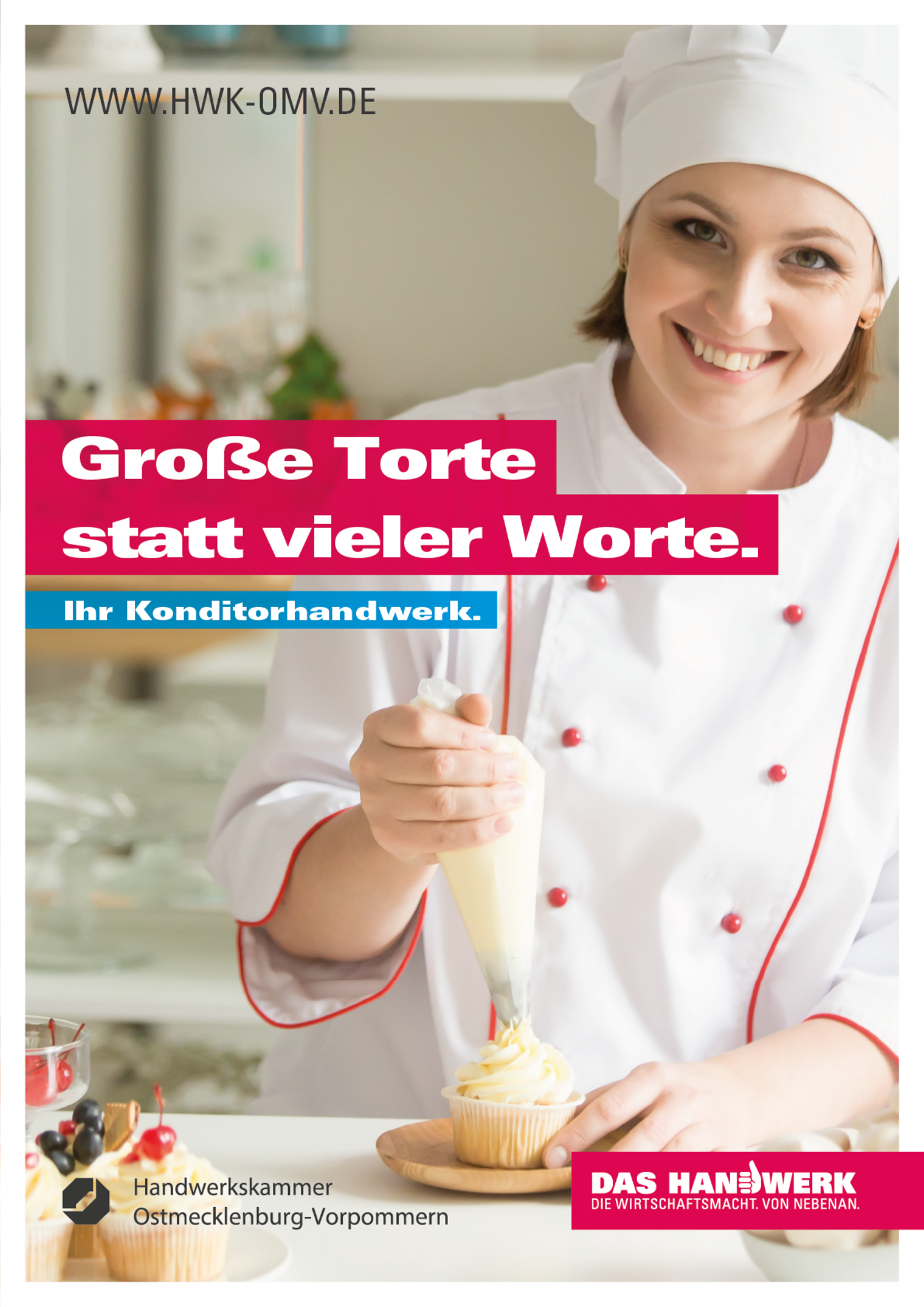 Große Torte statt vieler Worte