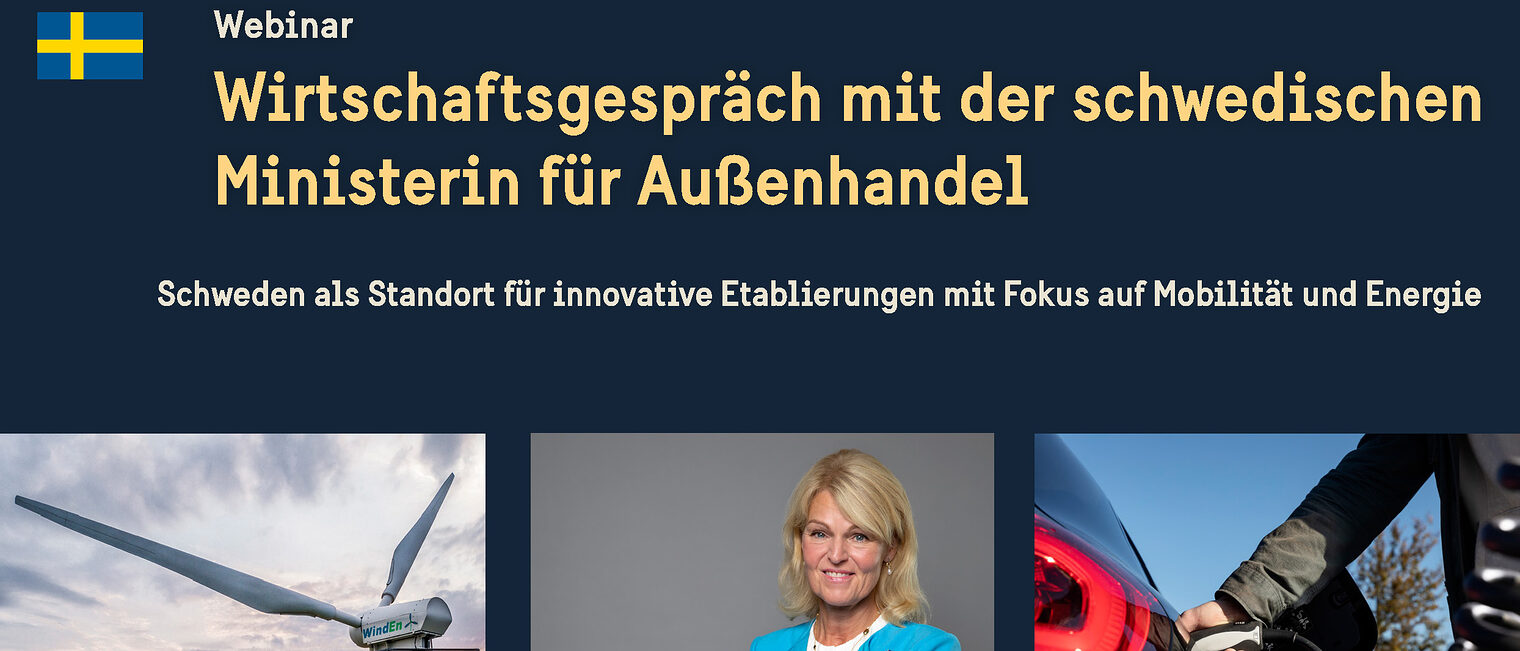Wirtschaftsgespräch schwedische Außenhandelsministerin