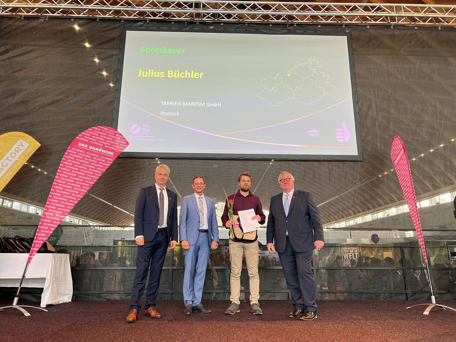 Leistungswettbewerb des Deutschen Handwerks 2022 - Auszeichnung der Landessieger M-V auf der Jobfactory in Rostock