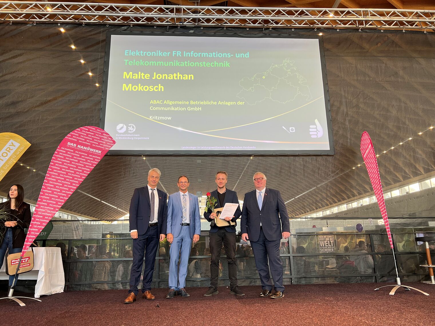 Leistungswettbewerb des Deutschen Handwerks 2022 - Auszeichnung der Landessieger M-V auf der Jobfactory in Rostock