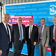 Jens-Uwe Hopf (Hauptgeschäftsführer HWK OM-V), Axel Hochschild (Präsident HWK OM-V), Frank Junge (MdB), Uwe Lange (Präsident HWK SN), Dr. Gunnar Pohl (Hauptgeschäftsführer HWK SN)
