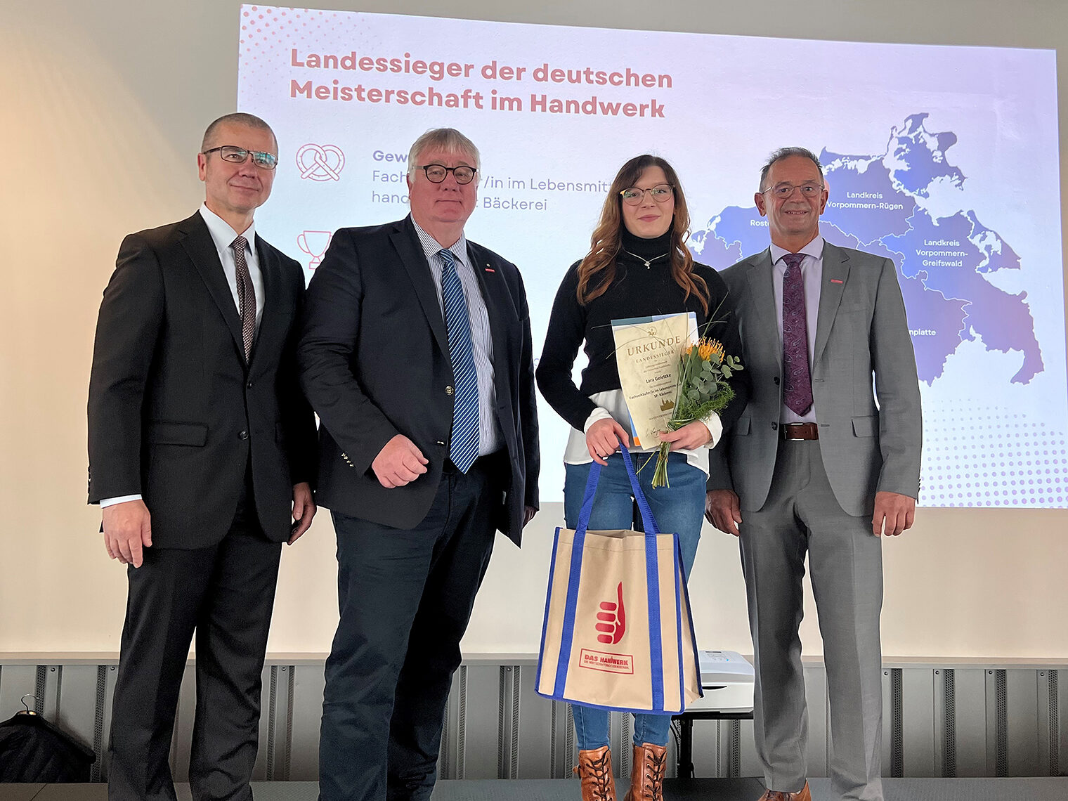 Auszeichnung der Landessiegerinnen und -sieger der Deutschen Meisterschaft des Handwerks in M-V