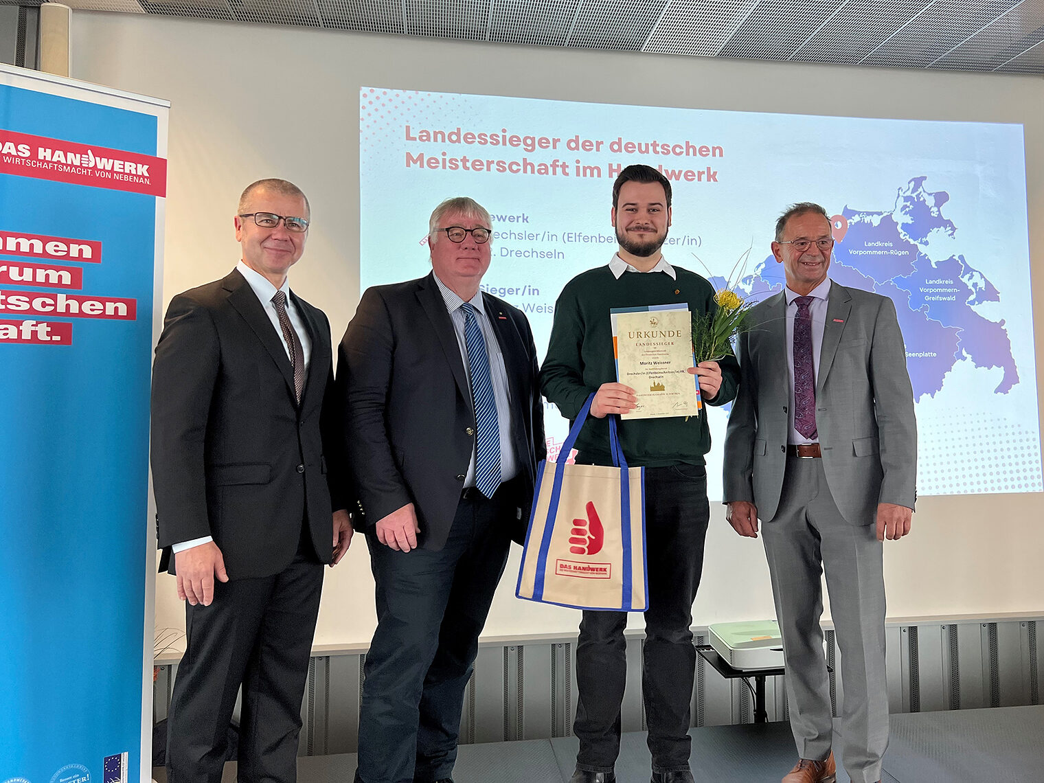 Auszeichnung der Landessiegerinnen und -sieger der Deutschen Meisterschaft des Handwerks in M-V
