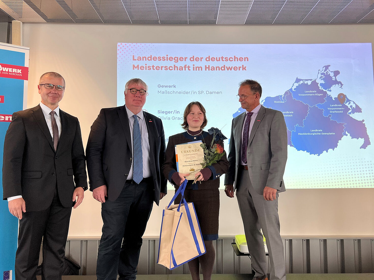 Auszeichnung der Landessiegerinnen und -sieger der Deutschen Meisterschaft des Handwerks in M-V