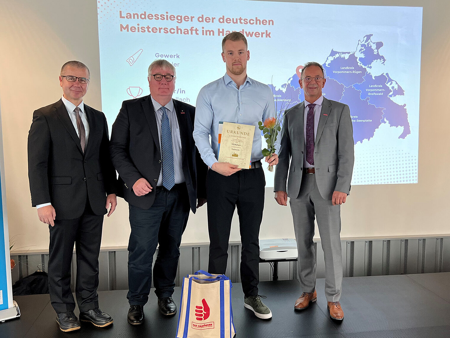 Auszeichnung der Landessiegerinnen und -sieger der Deutschen Meisterschaft des Handwerks in M-V