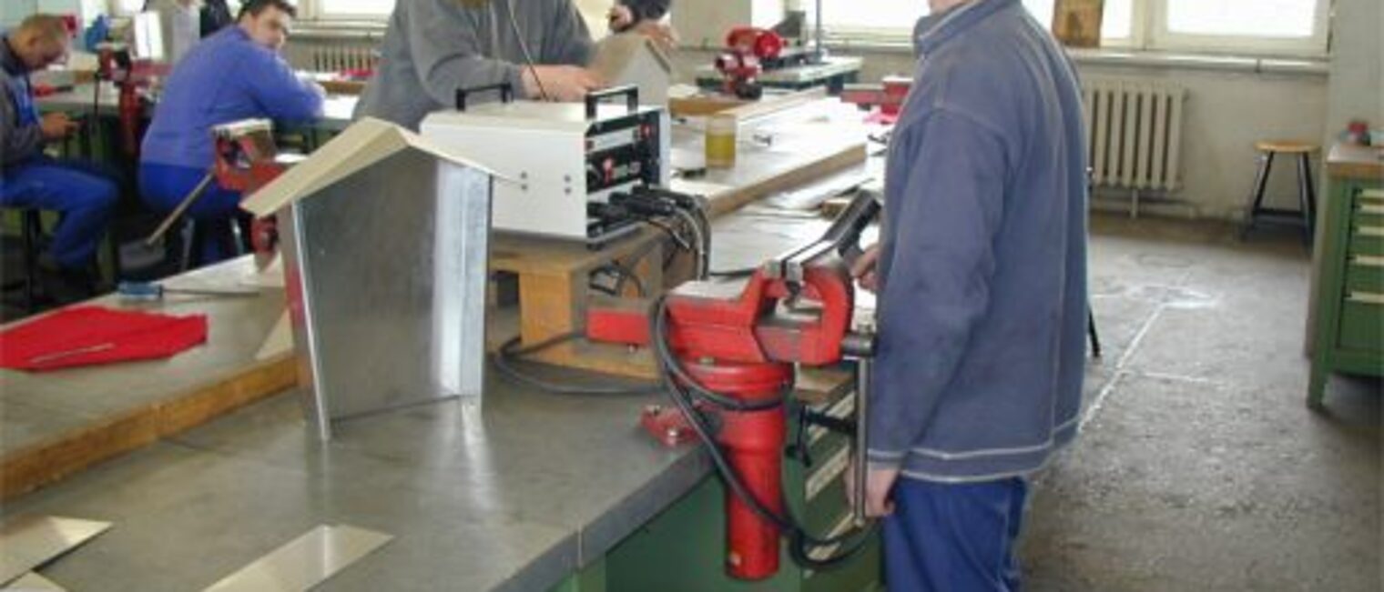 Rohr- und Blechbearbeitungswerkstatt in der Bildungsstätte Neubrandenburg